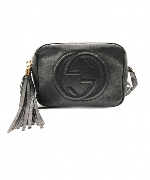GUCCI（グッチ）GUCCI (グッチ) ソーホーディスコショルダーバッグ ブラック サイズ:- 308364の古着・服飾アイテム
