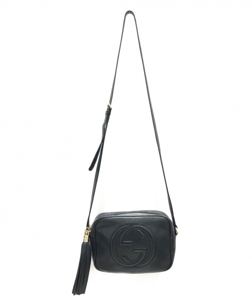 GUCCI（グッチ）GUCCI (グッチ) ソーホーディスコショルダーバッグ ブラック サイズ:- 308364の古着・服飾アイテム