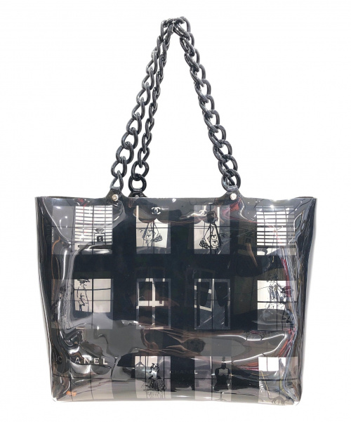 CHANEL（シャネル）CHANEL (シャネル) ビニールプラチェーントートバッグ ブラック サイズ:- ウィンドウラインの古着・服飾アイテム
