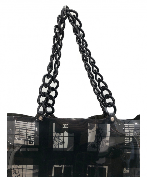 CHANEL（シャネル）CHANEL (シャネル) ビニールプラチェーントートバッグ ブラック サイズ:- ウィンドウラインの古着・服飾アイテム