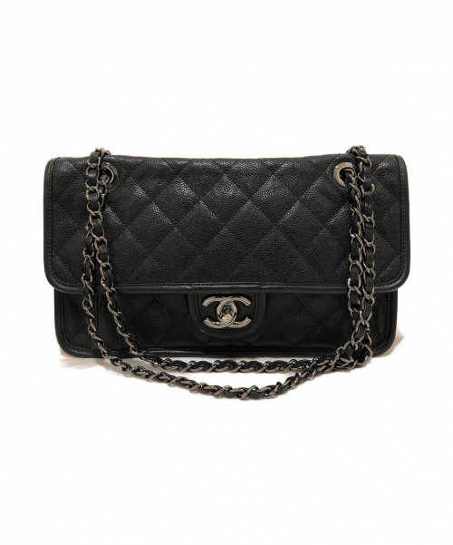 CHANEL（シャネル）CHANEL (シャネル) フレンチリビエラ ブラック サイズ:-  A66801 ソフトキャビアスキンの古着・服飾アイテム
