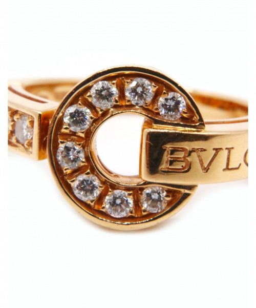 BVLGARI（ブルガリ）BVLGARI (ブルガリ) ブルガリブルガリリング サイズ:8号 K18PGの古着・服飾アイテム