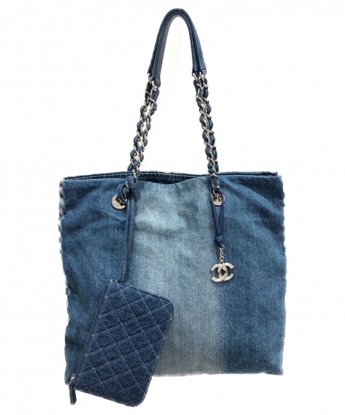CHANEL（シャネル）CHANEL (シャネル) チェーントートバッグ サイズ:ｰ AS0480 デニムの古着・服飾アイテム