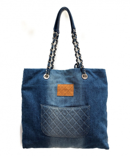CHANEL（シャネル）CHANEL (シャネル) チェーントートバッグ サイズ:ｰ AS0480 デニムの古着・服飾アイテム