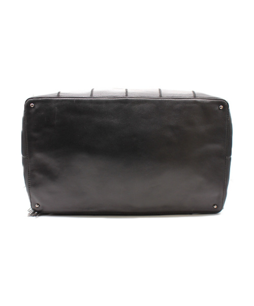 CHANEL（シャネル）CHANEL (シャネル) チョコバー フリンジトートバッグ ブラック サイズ:- レザー 7832986の古着・服飾アイテム