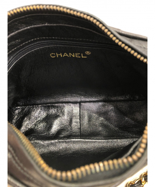 CHANEL（シャネル）CHANEL (シャネル) タッセルショルダーバッグ ブラック サイズ:- マトラッセ シープスキン 0160216の古着・服飾アイテム