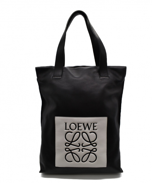 LOEWE（ロエベ）LOEWE (ロエベ) ショッパートート ホワイト×ブラック サイズ:-の古着・服飾アイテム