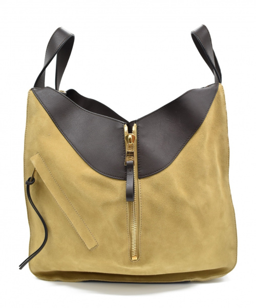 LOEWE（ロエベ）LOEWE (ロエベ) ハンモックバッグ カーキ サイズ:- レザー×スエードの古着・服飾アイテム