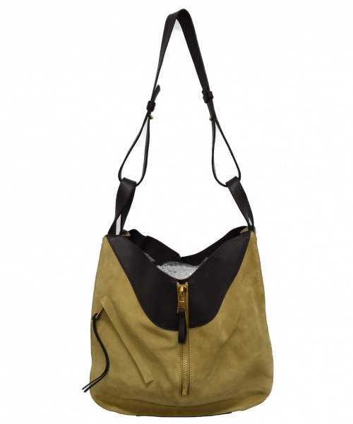 LOEWE（ロエベ）LOEWE (ロエベ) ハンモックバッグ カーキ サイズ:- レザー×スエードの古着・服飾アイテム