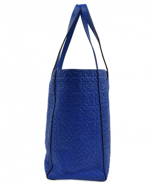 LOEWE（ロエベ）LOEWE (ロエベ) イーストウエストショッパー ブルー サイズ:- 型押しの古着・服飾アイテム