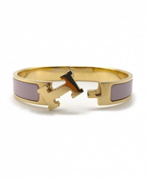 HERMES（エルメス）HERMES (エルメス) クリック・クラックHバングル ピンク サイズ:-の古着・服飾アイテム