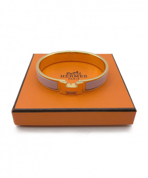 HERMES（エルメス）HERMES (エルメス) クリック・クラックHバングル ピンク サイズ:-の古着・服飾アイテム