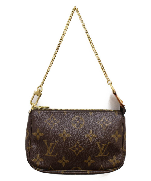 LOUIS VUITTON（ルイ ヴィトン）LOUIS VUITTON (ルイヴィトン) ミニ・ポシェット・アクセソワール ブラウン サイズ:ミニ モノグラム M58009 FL1004の古着・服飾アイテム