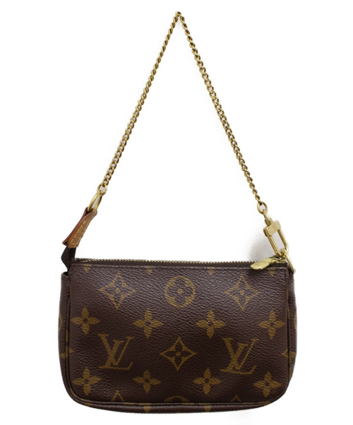 LOUIS VUITTON（ルイ ヴィトン）LOUIS VUITTON (ルイヴィトン) ミニ・ポシェット・アクセソワール ブラウン サイズ:ミニ モノグラム M58009 FL1004の古着・服飾アイテム