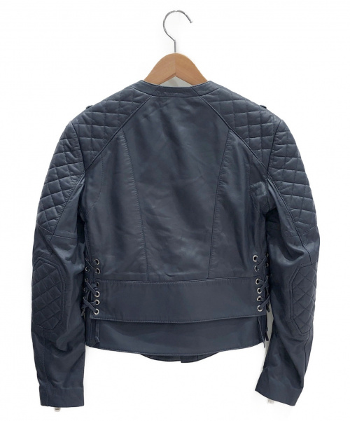 BALENCIAGA（バレンシアガ）BALENCIAGA (バレンシアガ) ライダースジャケット ブルー サイズ:36の古着・服飾アイテム