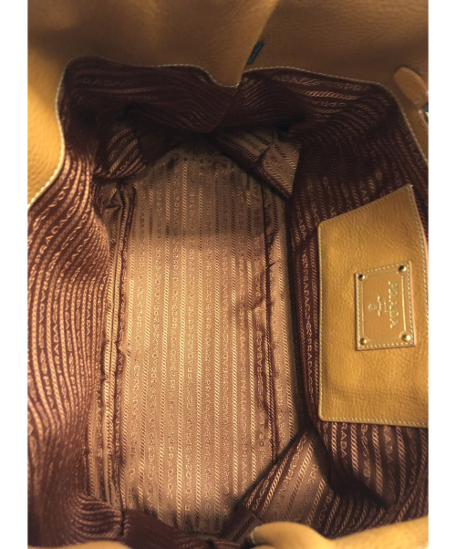 PRADA（プラダ）PRADA (プラダ) 2WAYトートバッグ オレンジ ヴィッテロダイノ BN2537 103の古着・服飾アイテム