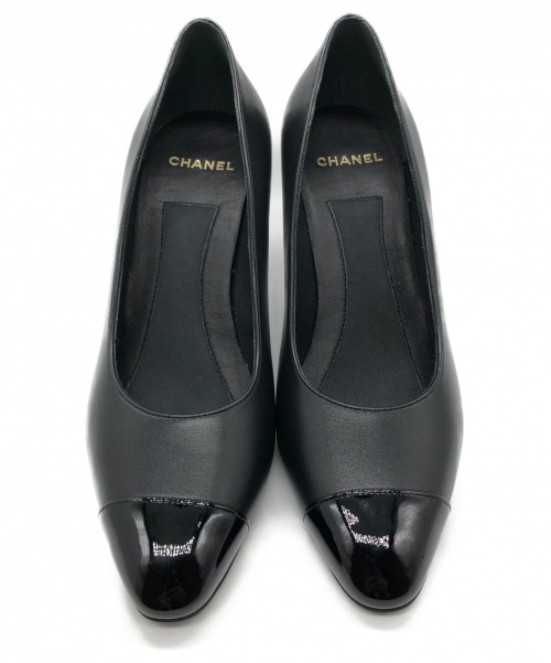 CHANEL（シャネル）CHANEL (シャネル) ココマークヒールパンプス ブラック サイズ:38 未使用品 G35112の古着・服飾アイテム