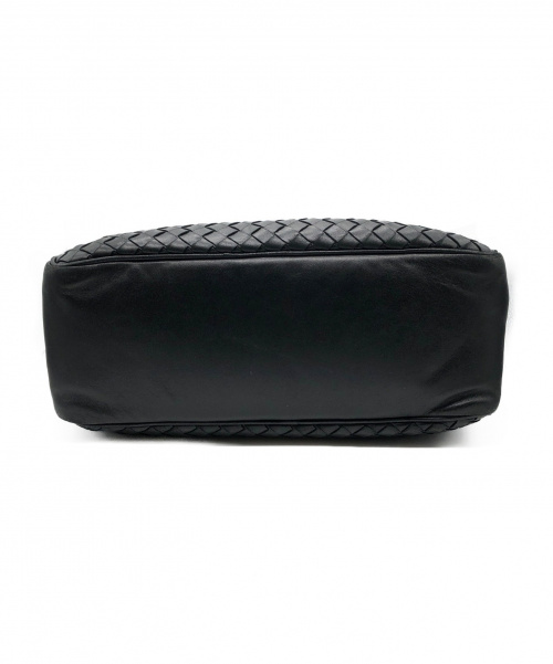 BOTTEGA VENETA（ボッテガベネタ）BOTTEGA VENETA (ボッテガヴェネタ) ミニボストンバッグ ブラック サイズ:- イントレチャート レザーの古着・服飾アイテム