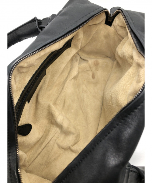 BOTTEGA VENETA（ボッテガベネタ）BOTTEGA VENETA (ボッテガヴェネタ) ミニボストンバッグ ブラック サイズ:- イントレチャート レザーの古着・服飾アイテム