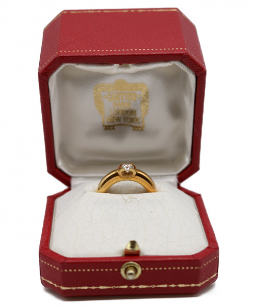 Cartier（カルティエ）Cartier (カルティエ) Cドゥカルティエ ダイヤリング サイズ:49 K18 8.1g ダイヤモンド 0.3ct程の古着・服飾アイテム