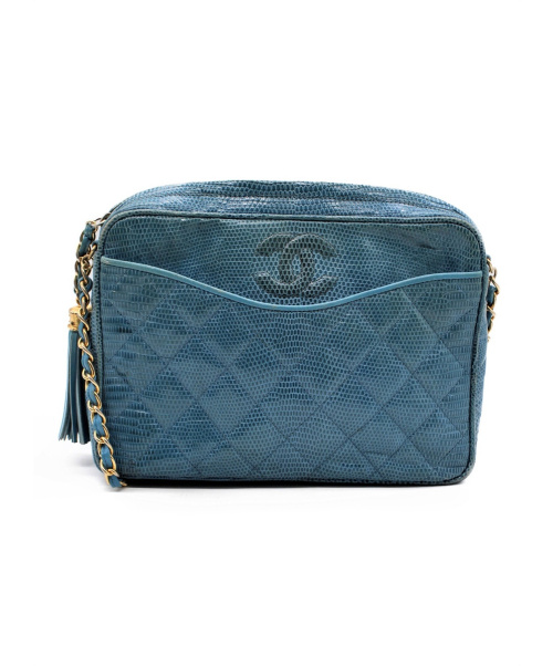 CHANEL（シャネル）CHANEL (シャネル) リザード チェーンショルダーバッグ スカイブルー サイズ:- リザード 0905936の古着・服飾アイテム