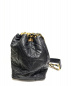 中古・古着 CHANEL (シャネル) 巾着ショルダーバッグ ダークネイビー サイズ:- マトラッセ 無地 レザー 1736784：108000円