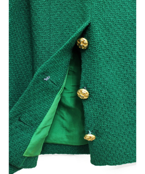 CHANEL（シャネル）CHANEL (シャネル) ヴィンテージセットアップ グリーン サイズ:-の古着・服飾アイテム