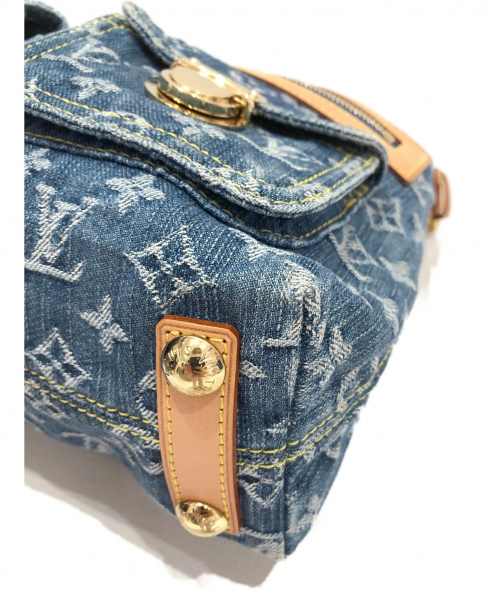 LOUIS VUITTON（ルイ ヴィトン）LOUIS VUITTON (ルイヴィトン) バギーPM ブルー サイズ:PM モノグラム・デニム M95049の古着・服飾アイテム