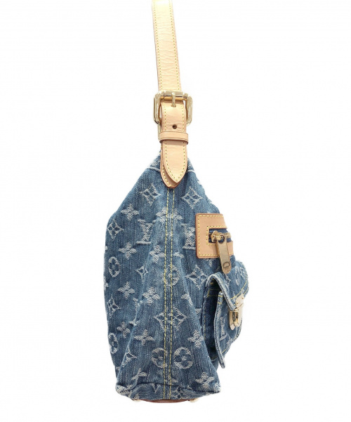 LOUIS VUITTON（ルイ ヴィトン）LOUIS VUITTON (ルイヴィトン) バギーPM ブルー サイズ:PM モノグラム・デニム M95049の古着・服飾アイテム