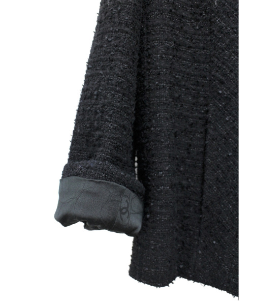 CHANEL（シャネル）CHANEL (シャネル) ツイードジャケット ブラック サイズ:38の古着・服飾アイテム
