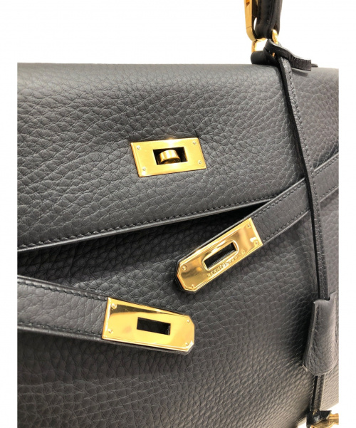 HERMES（エルメス）HERMES (エルメス) ケリー35  ブラック サイズ:35 トリヨンクレマンス　ゴールド金具　内縫い　の古着・服飾アイテム
