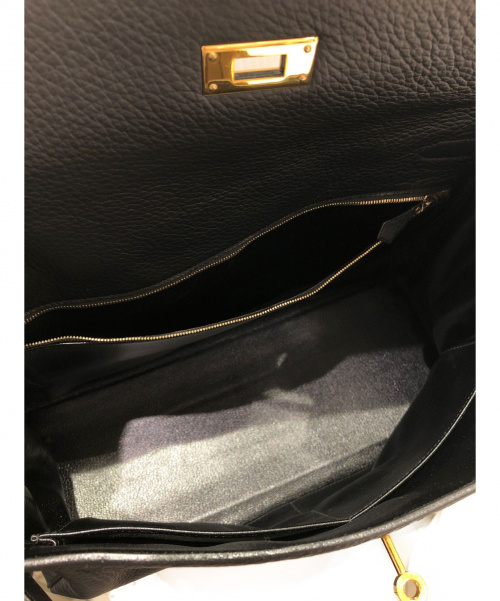 HERMES（エルメス）HERMES (エルメス) ケリー35  ブラック サイズ:35 トリヨンクレマンス　ゴールド金具　内縫い　の古着・服飾アイテム