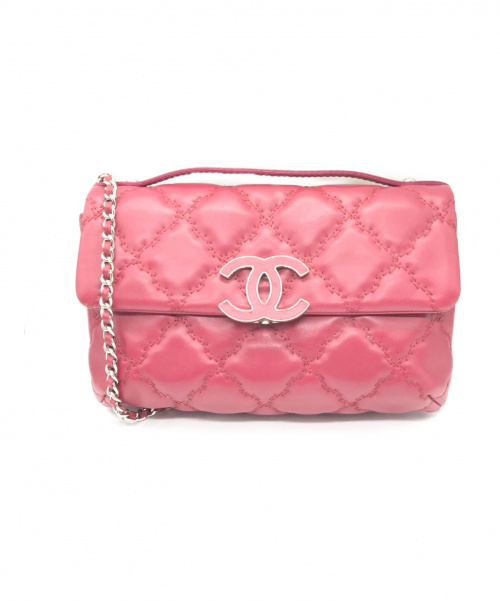 CHANEL（シャネル）CHANEL (シャネル) 2WAYチェーンショルダーバッグ レッド サイズ:24の古着・服飾アイテム