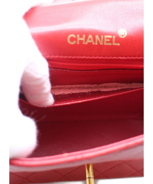 CHANEL（シャネル）CHANEL (シャネル) ミニマトラッセチェーンショルダーバッグ レッド サイズ:- 0809710の古着・服飾アイテム