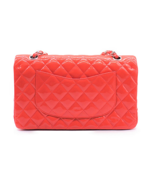 CHANEL（シャネル）CHANEL (シャネル) エナメルチェーンショルダーバッグ ピンクオレンジ サイズ:- マトラッセ エナメル 16343302の古着・服飾アイテム