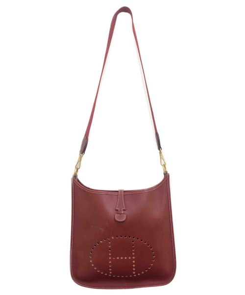 HERMES（エルメス）HERMES (エルメス) エヴリンⅠ PM レッド サイズ:PM □D(2000年)の古着・服飾アイテム