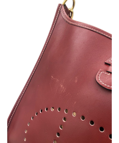 HERMES（エルメス）HERMES (エルメス) エヴリンⅠ PM レッド サイズ:PM □D(2000年)の古着・服飾アイテム