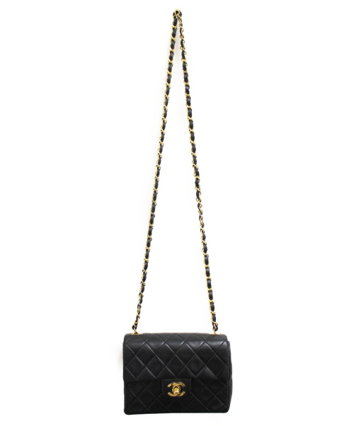 CHANEL（シャネル）CHANEL (シャネル) ミニマトラッセチェーンショルダーバッグ ブラック サイズ:- 1905841の古着・服飾アイテム