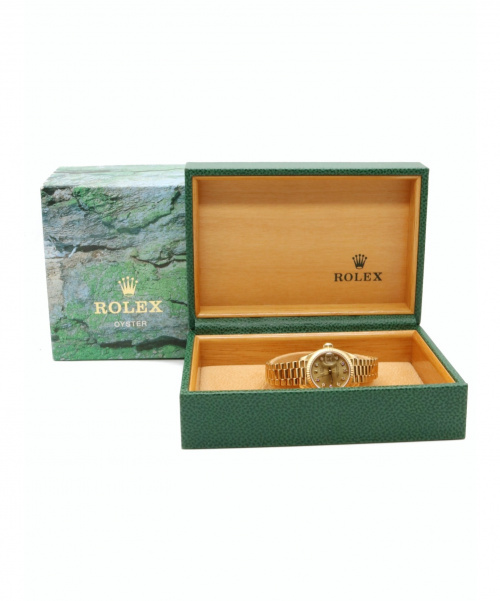 ROLEX（ロレックス）ROLEX (ロレックス) レディ デイトジャスト　69178G サイズ:26mm 10Pダイヤ 金無垢 K18の古着・服飾アイテム