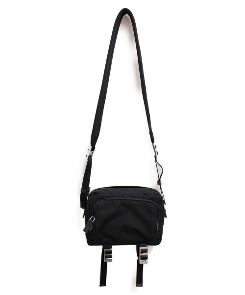PRADA（プラダ）PRADA (プラダ) ミニショルダーバッグ ブラック サイズ:- 2VH043 ナイロンの古着・服飾アイテム