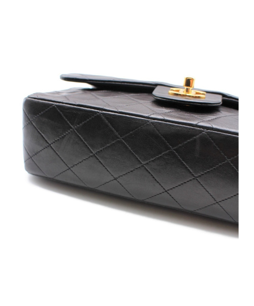 CHANEL（シャネル）CHANEL (シャネル) Wフラップチェーンショルダーバッグ ブラック サイズ:- マトラッセ25 A01112 ラムスキン 2499484の古着・服飾アイテム