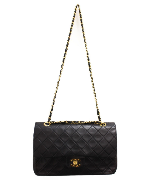CHANEL（シャネル）CHANEL (シャネル) Wフラップチェーンショルダーバッグ ブラック サイズ:- マトラッセ25 A01112 ラムスキン 2499484の古着・服飾アイテム