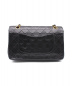 CHANEL (シャネル) Wフラップチェーンショルダーバッグ ブラック サイズ:- マトラッセ25 A01112 ラムスキン 2499484：228000円