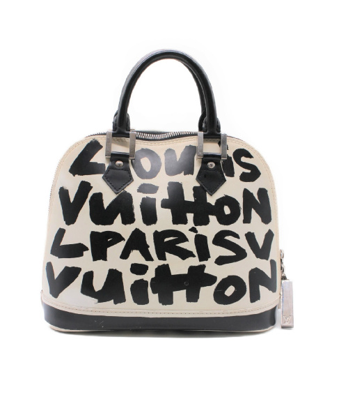 LOUIS VUITTON（ルイ ヴィトン）LOUIS VUITTON (ルイヴィトン) グラフィティ・アルマMM ホワイト×ブラック サイズ:MM M92179 BA0051の古着・服飾アイテム