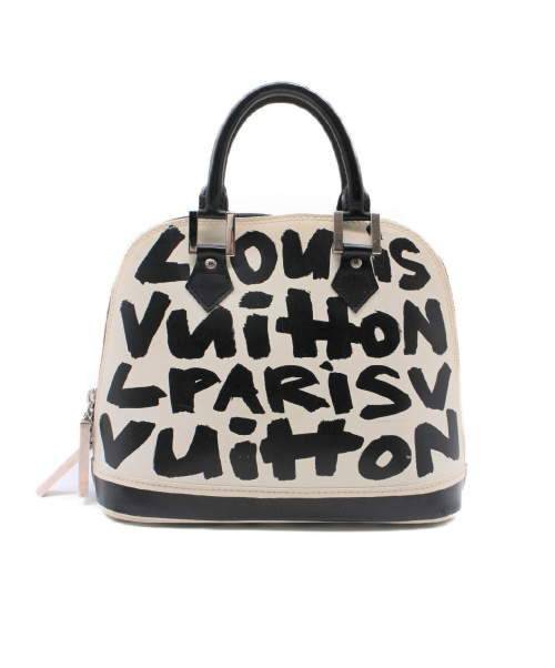 LOUIS VUITTON（ルイ ヴィトン）LOUIS VUITTON (ルイヴィトン) グラフィティ・アルマMM ホワイト×ブラック サイズ:MM M92179 BA0051の古着・服飾アイテム