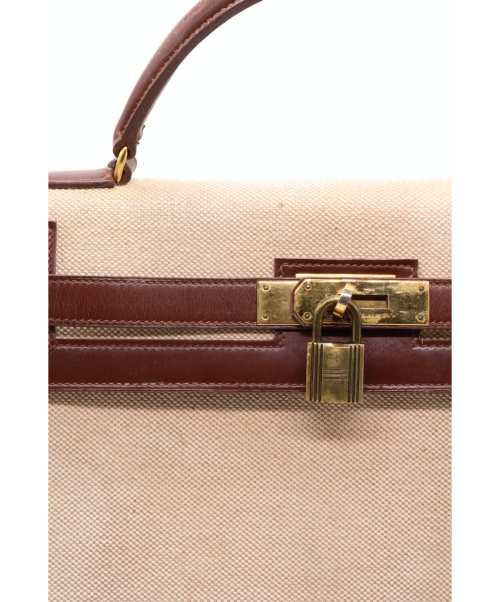 HERMES（エルメス）HERMES (エルメス) ケリー32 ブラウン サイズ:32 ケリー32 外縫い トワルアッシュ 〇G(1977年)の古着・服飾アイテム