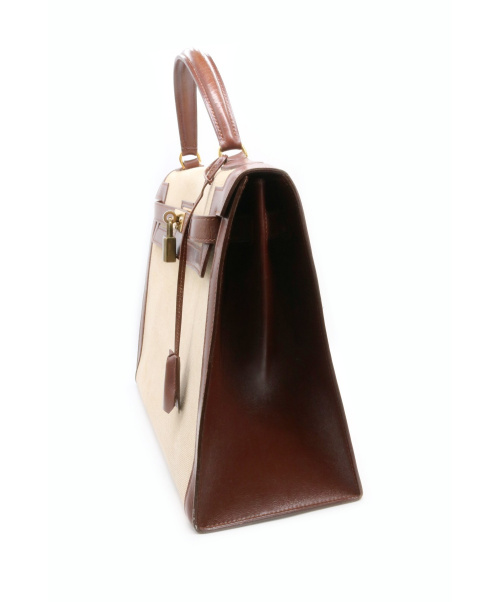 HERMES（エルメス）HERMES (エルメス) ケリー32 ブラウン サイズ:32 ケリー32 外縫い トワルアッシュ 〇G(1977年)の古着・服飾アイテム