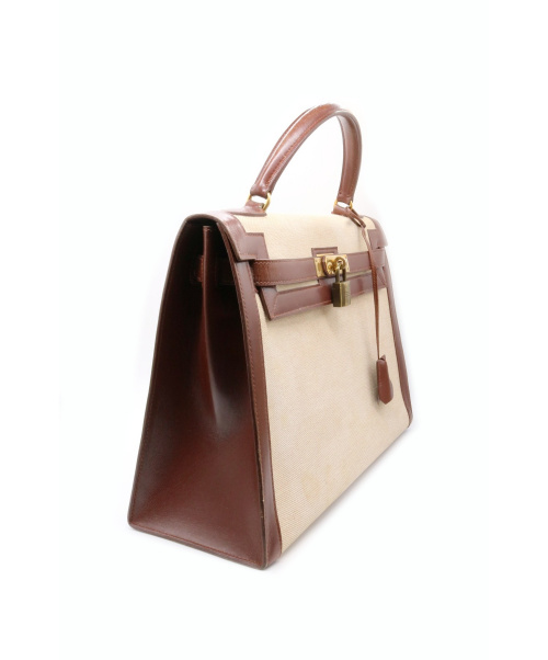 HERMES（エルメス）HERMES (エルメス) ケリー32 ブラウン サイズ:32 ケリー32 外縫い トワルアッシュ 〇G(1977年)の古着・服飾アイテム