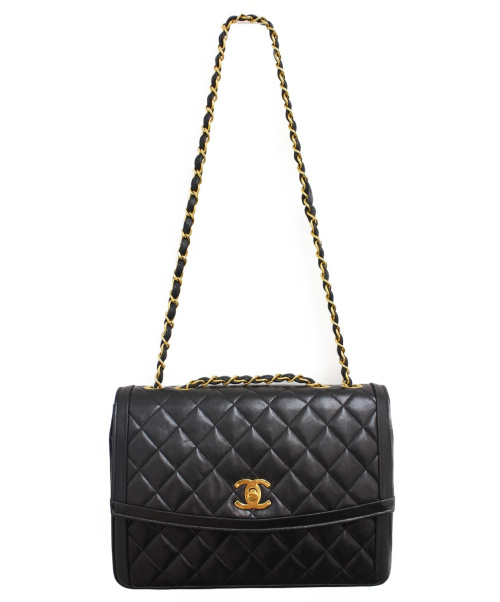 CHANEL（シャネル）CHANEL (シャネル) マトラッセ チェーンショルダーバッグ ブラック サイズ:- ラムレザー ■の古着・服飾アイテム
