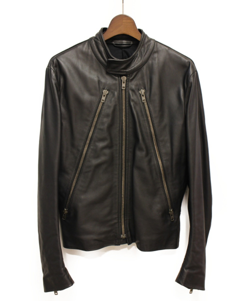Maison Margiela（メゾンマルジェラ）Maison Margiela (メゾンマルジェラ) 八の字ライダースジャケット ブラック サイズ:Sの古着・服飾アイテム